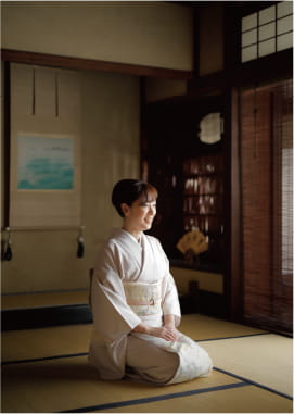 谷 京子さん らくたび京町家(村西家住宅)にて