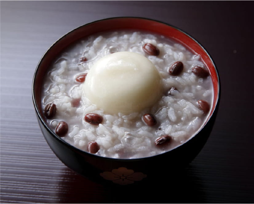 お正月行事を締めくくる、小豆がゆ