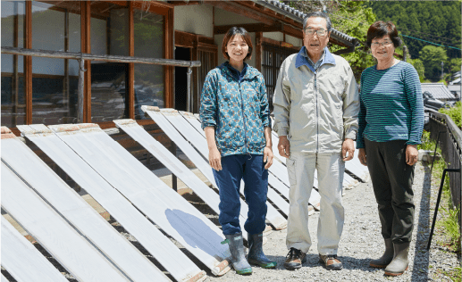 上窪 良二さん・久子さん・布谷 晴香さん