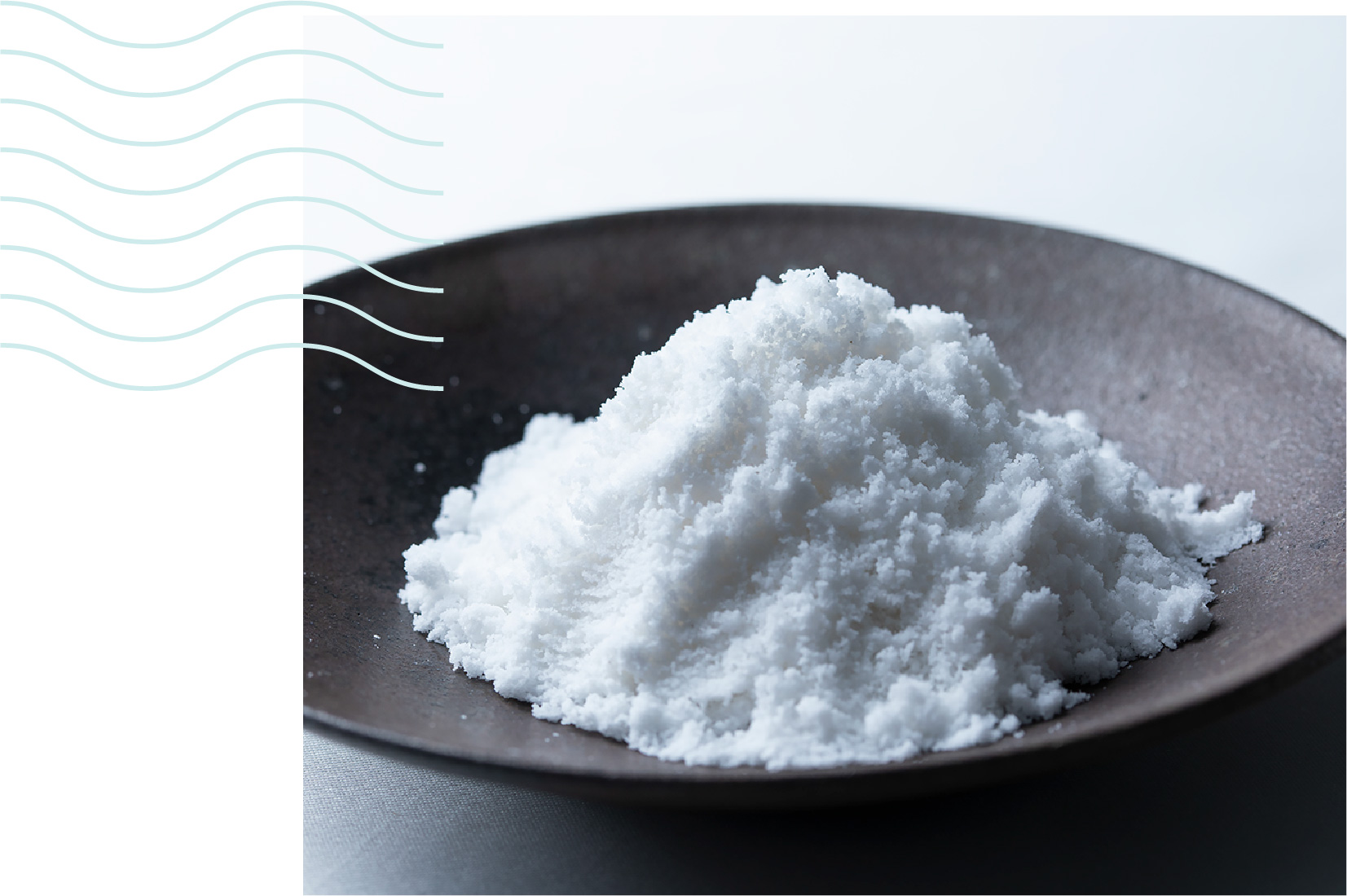 素材を生かした塩は、瀬戸内の海水からオリジナルの製造。