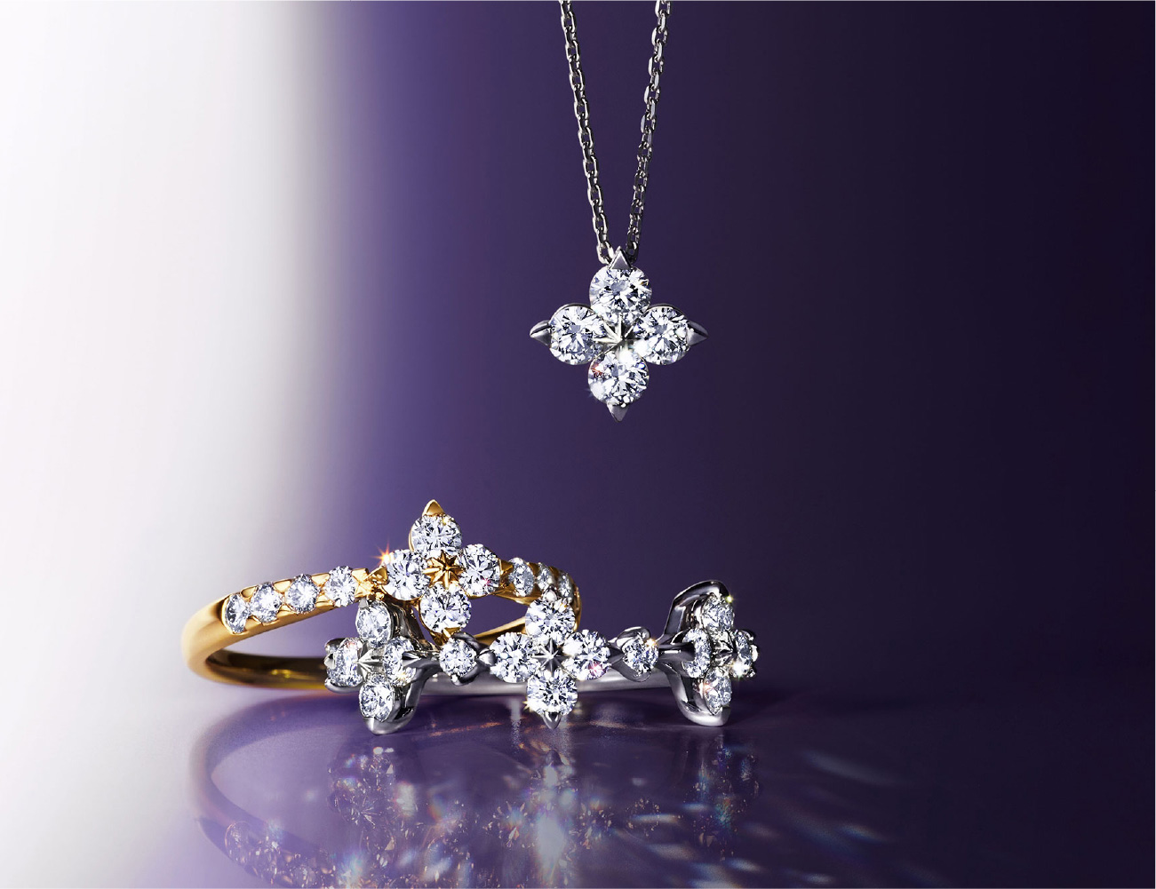 ダイヤモンドの輝きにこだわりを